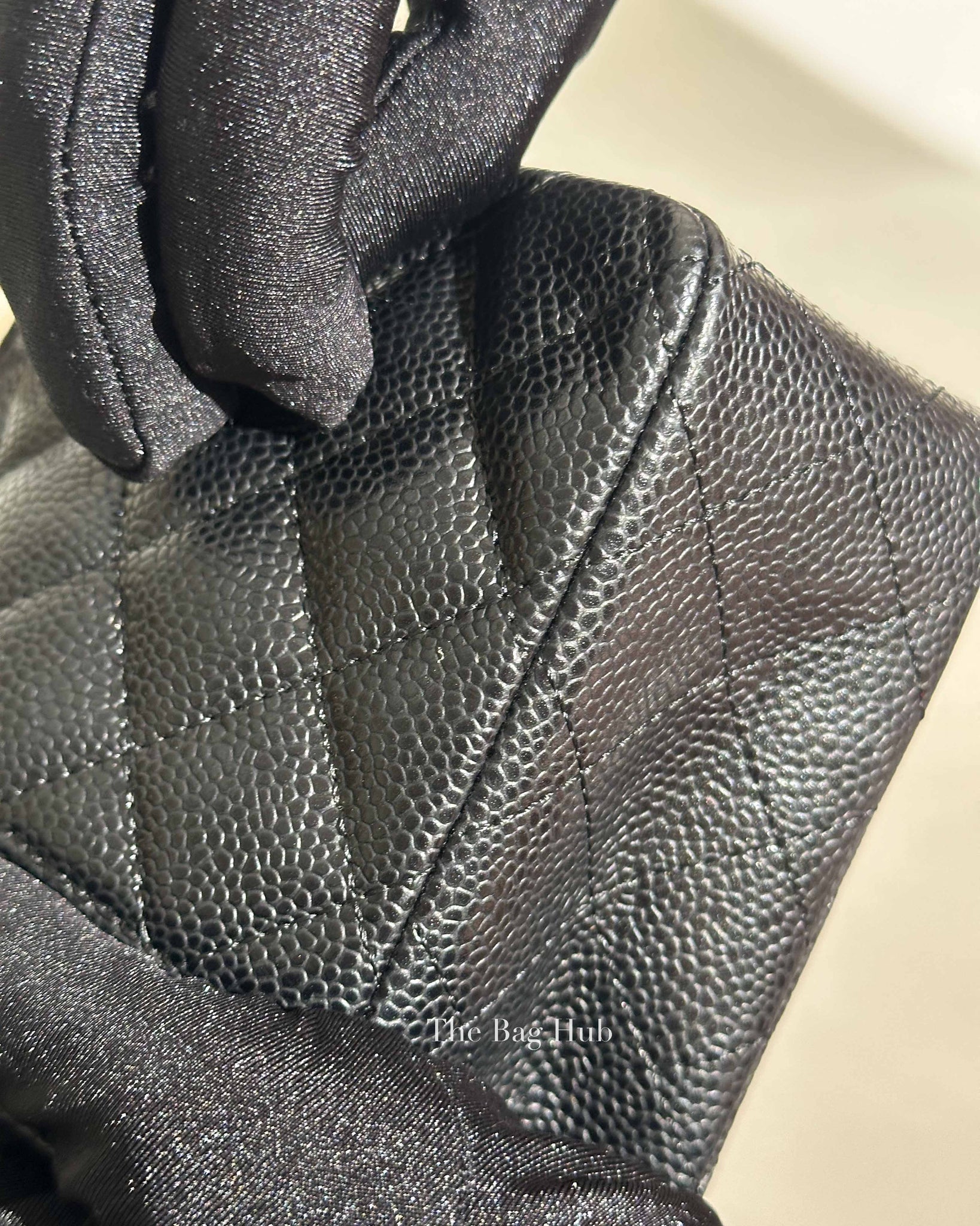 Chanel Black Caviar Small Double Flap Bag SHW