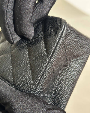 Chanel Black Caviar Small Double Flap Bag SHW