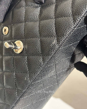 Chanel Black Caviar Small Double Flap Bag SHW