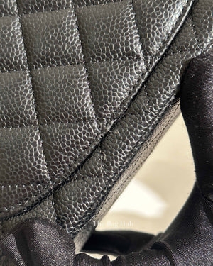 Chanel Black Caviar Small Double Flap Bag SHW