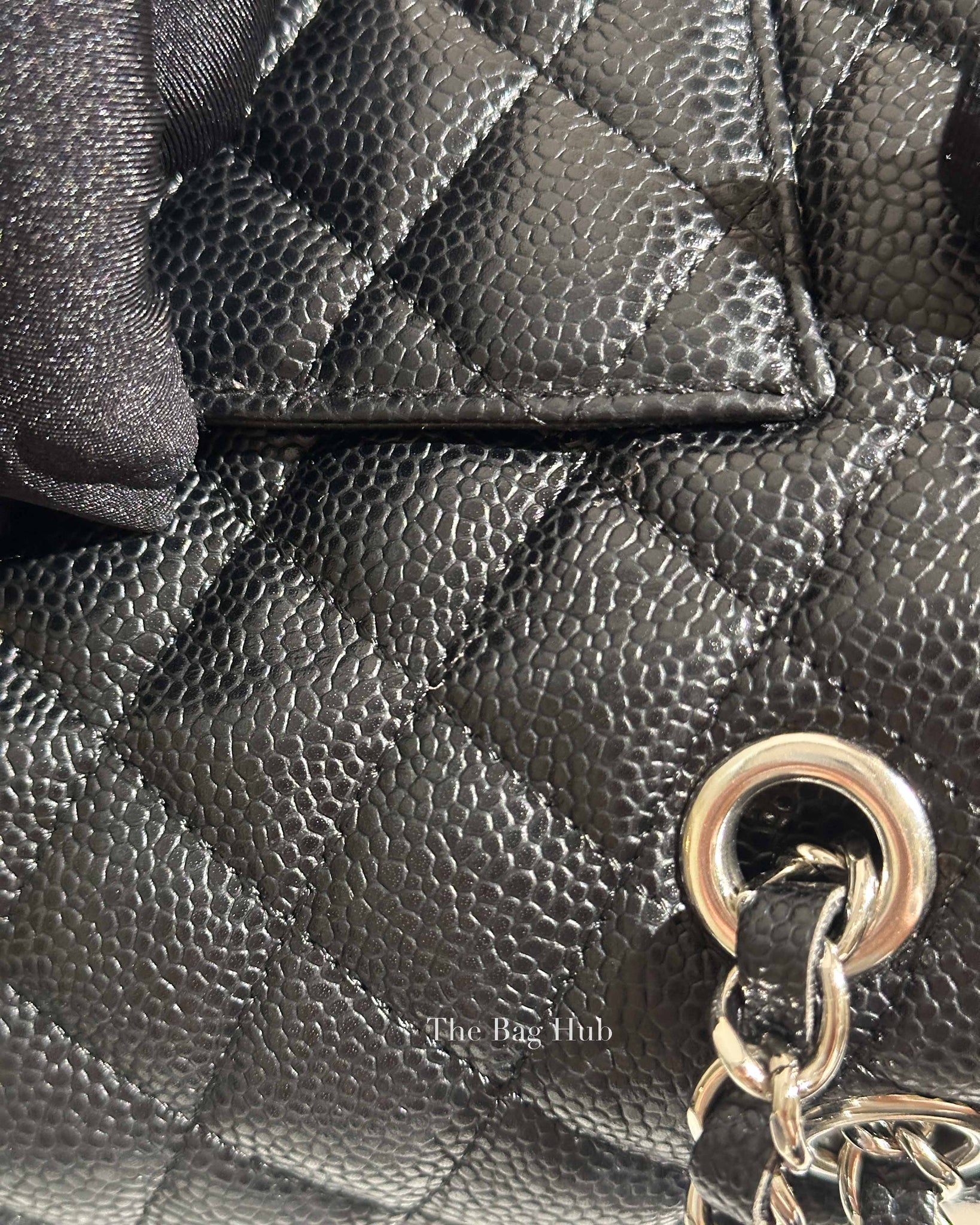 Chanel Black Caviar Small Double Flap Bag SHW