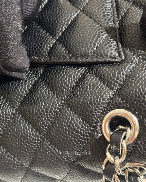Chanel Black Caviar Small Double Flap Bag SHW