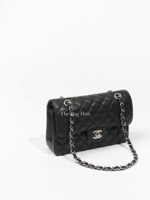 Chanel Black Caviar Small Double Flap Bag SHW