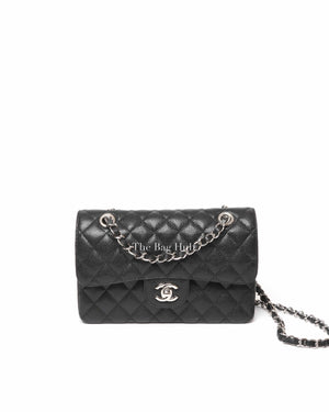 Chanel Black Caviar Small Double Flap Bag SHW