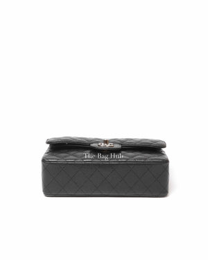 Chanel Black Caviar Small Double Flap Bag SHW