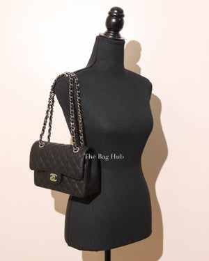 Chanel Black Caviar Small Double Flap Bag SHW