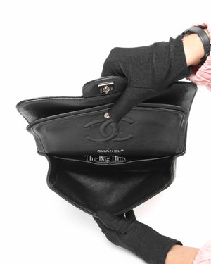 Chanel Black Caviar Small Double Flap Bag SHW