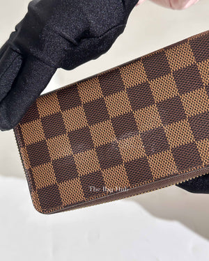 Louis Vuitton Brown Canvas Damier Ebene Cherry Clemence Wallet