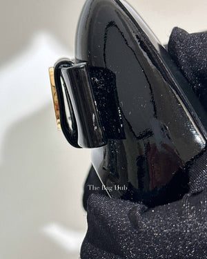 Louis Vuitton Black Patent Leather Fiance Pumps Size 36