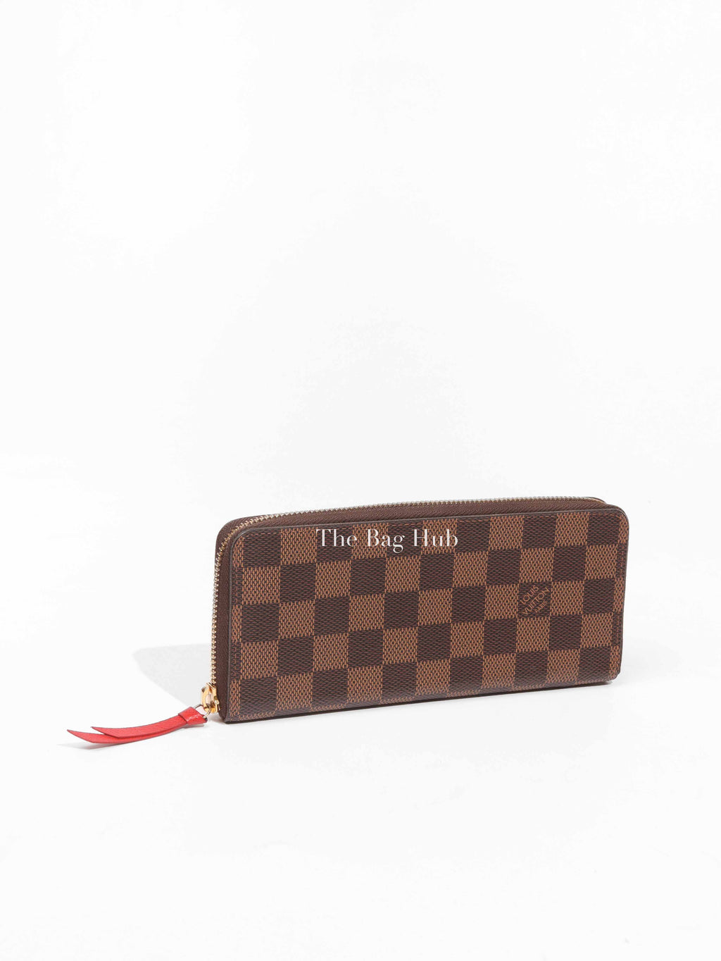 Louis Vuitton Brown Canvas Damier Ebene Cherry Clemence Wallet