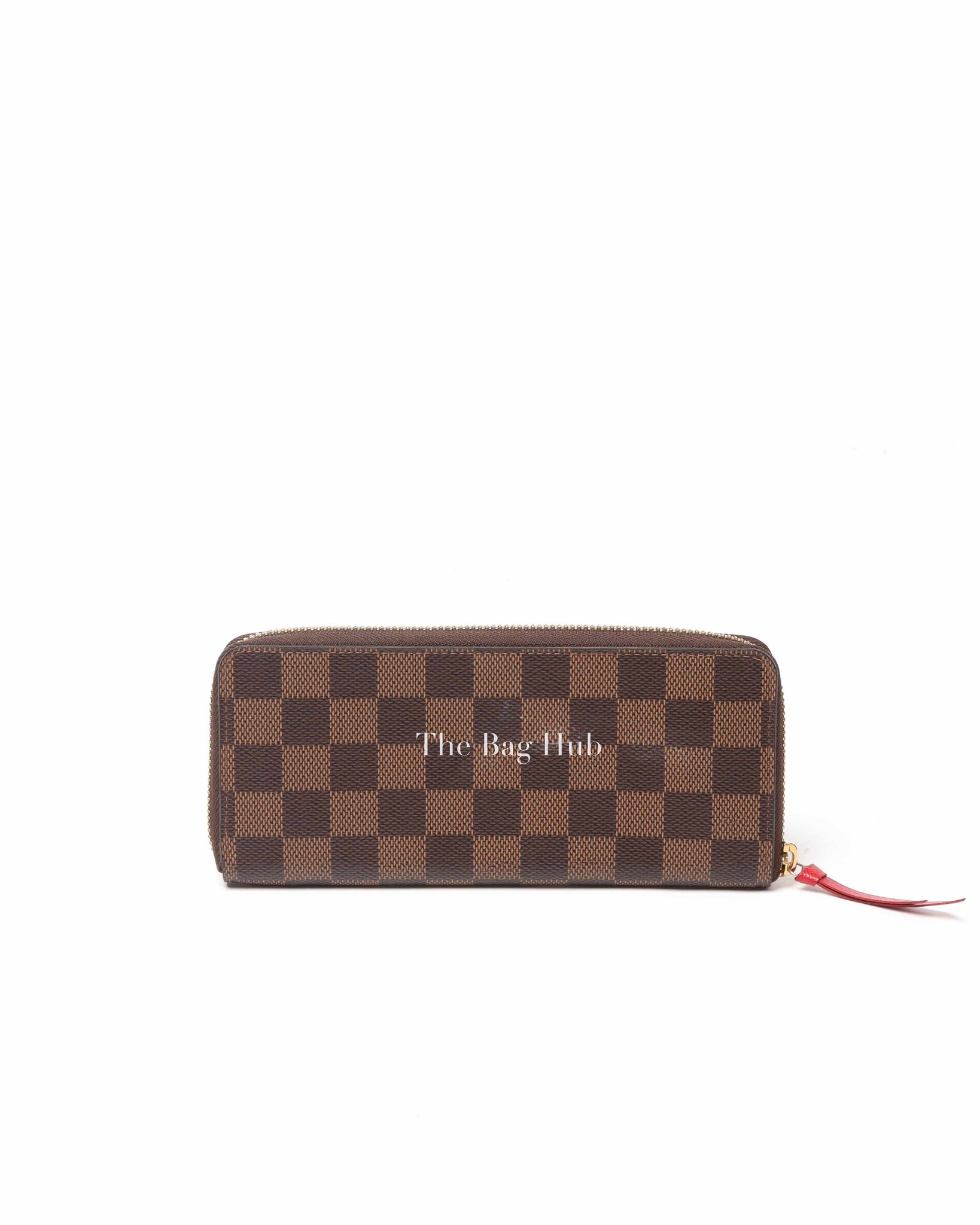 Louis Vuitton Brown Canvas Damier Ebene Cherry Clemence Wallet