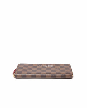 Louis Vuitton Brown Canvas Damier Ebene Cherry Clemence Wallet