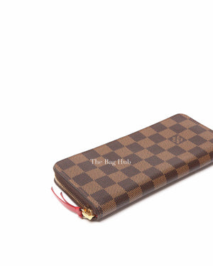 Louis Vuitton Brown Canvas Damier Ebene Cherry Clemence Wallet