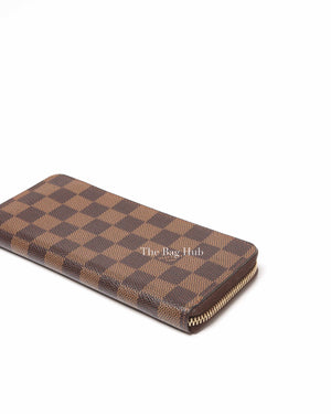 Louis Vuitton Brown Canvas Damier Ebene Cherry Clemence Wallet