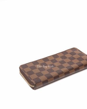 Louis Vuitton Brown Canvas Damier Ebene Cherry Clemence Wallet
