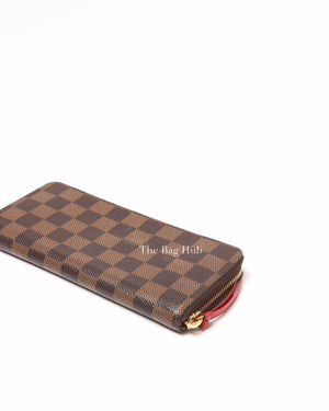Louis Vuitton Brown Canvas Damier Ebene Cherry Clemence Wallet