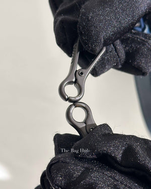 Bottega Veneta Navy Blue Intrecciato Leather Double Zip Tote Bag