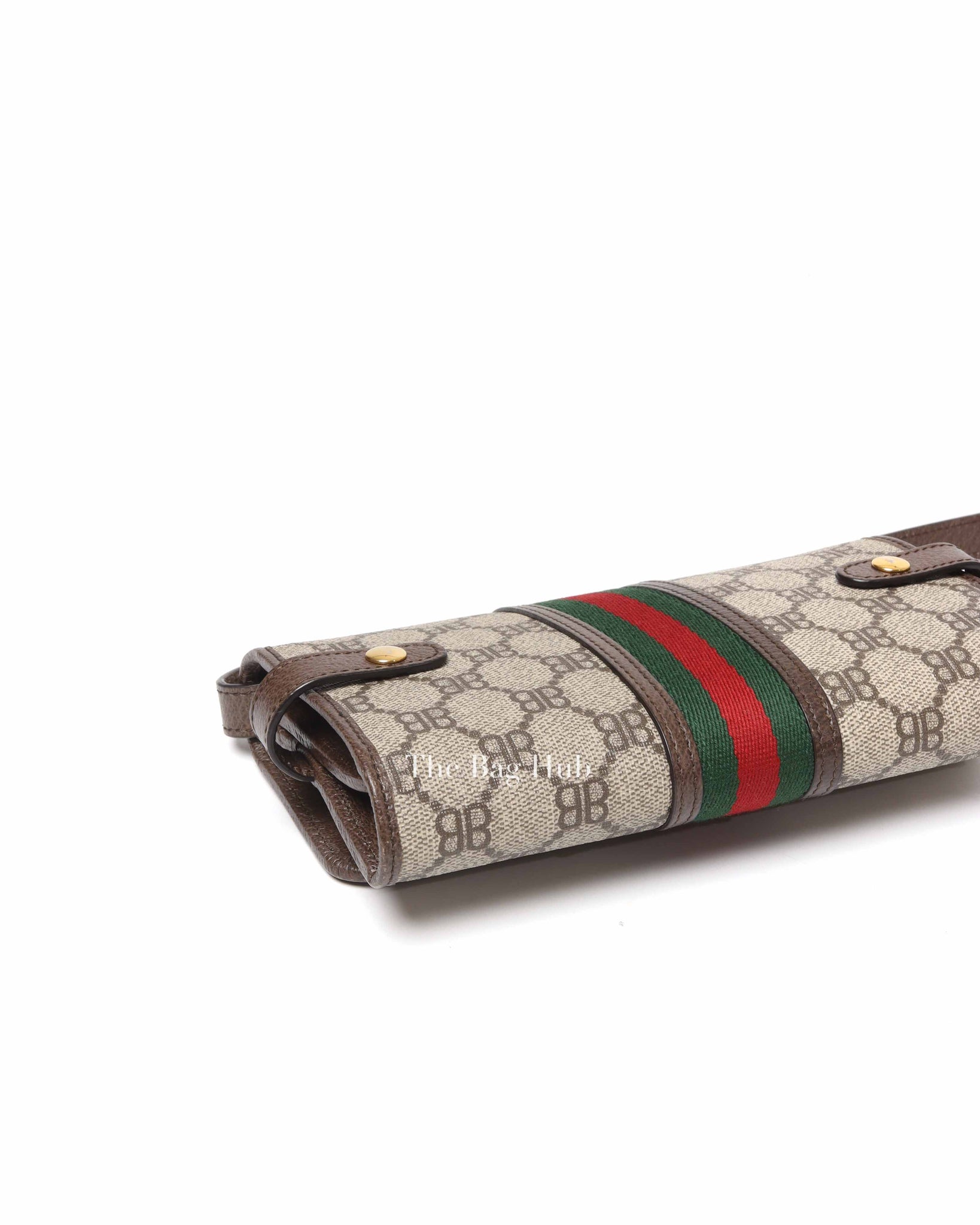 Balenciaga x Gucci Brown Canvas Supreme Crossbody Bag