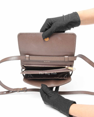 Balenciaga x Gucci Brown Canvas Supreme Crossbody Bag