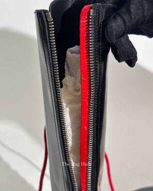 Christian Louboutin Stage Lace Leather Lace-Up Boots Women's Size 38
