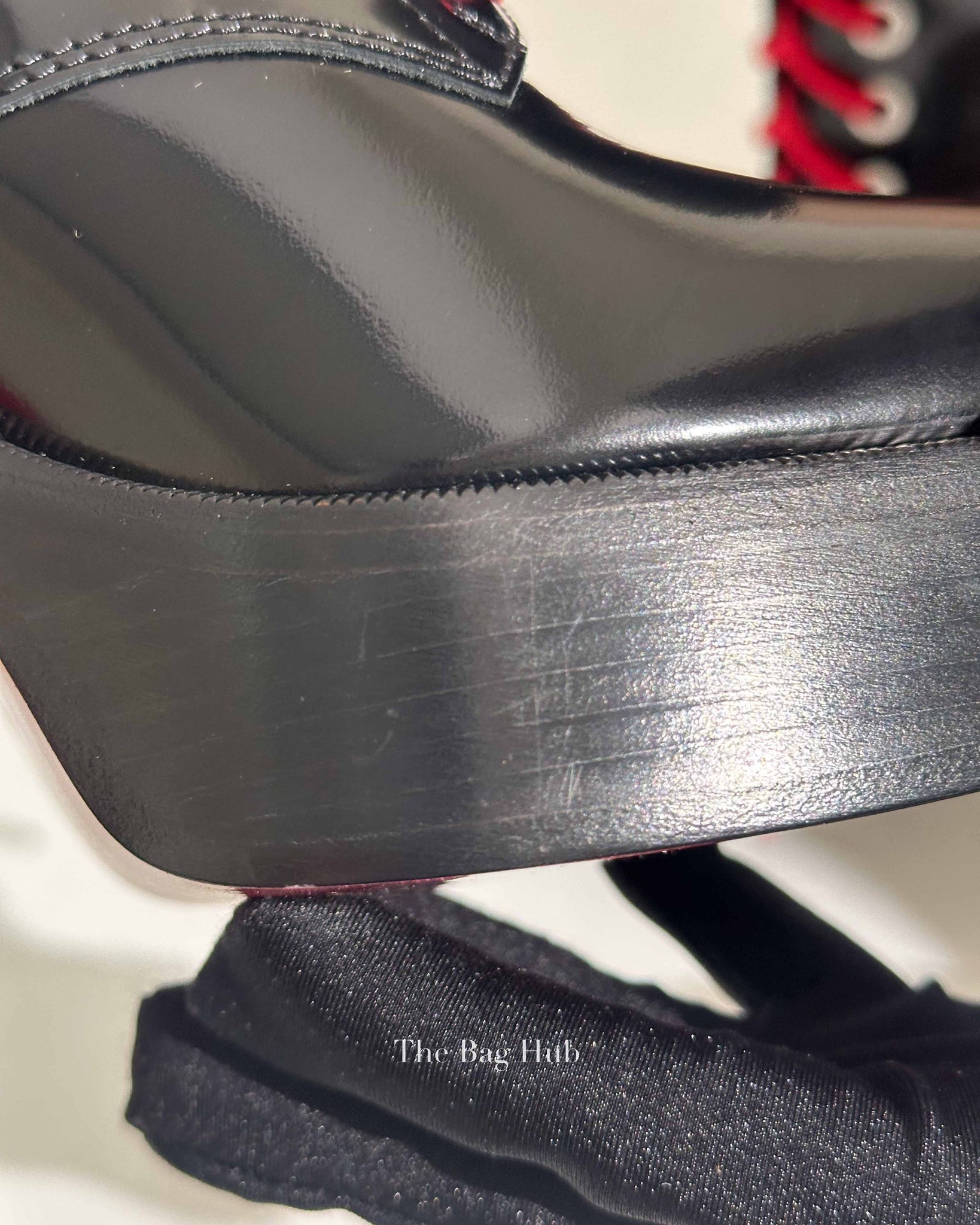 Christian Louboutin Stage Lace Leather Lace-Up Boots Women's Size 38