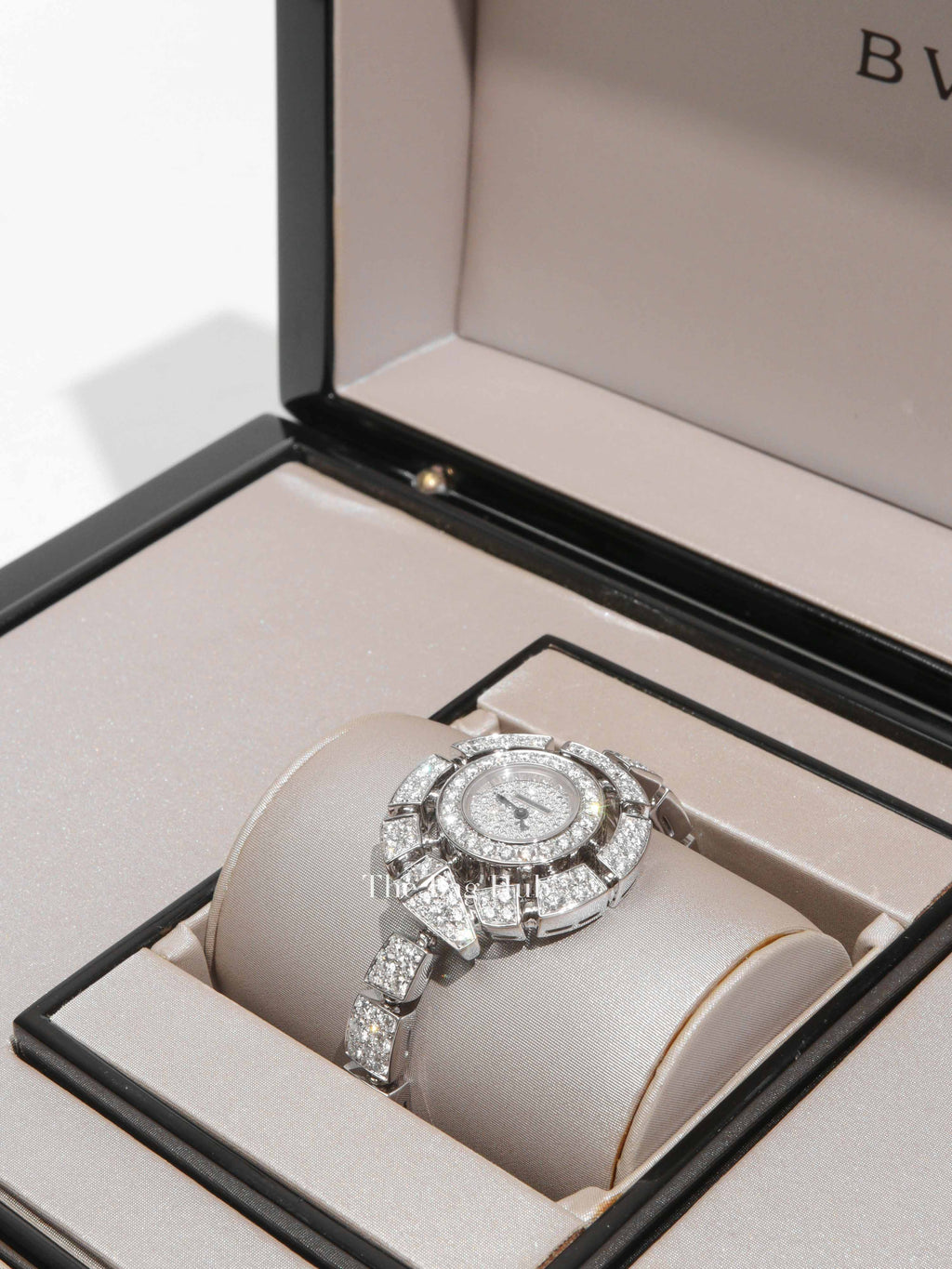 Bvlgari Serpenti Incantati 18KT White Gold and Pave Diamonds Watch