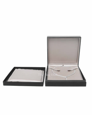 Bvlgari Serpenti Medium Viper 18KT White Gold and Full Pave Diamond Necklace