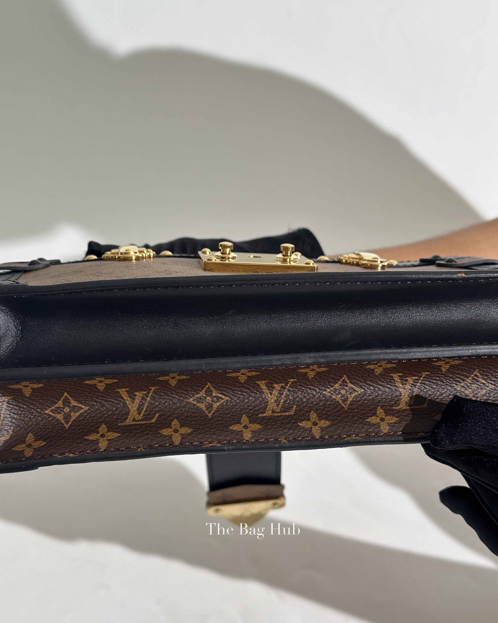 Louis Vuitton Reverse Monogram Trunk Clutch Bag