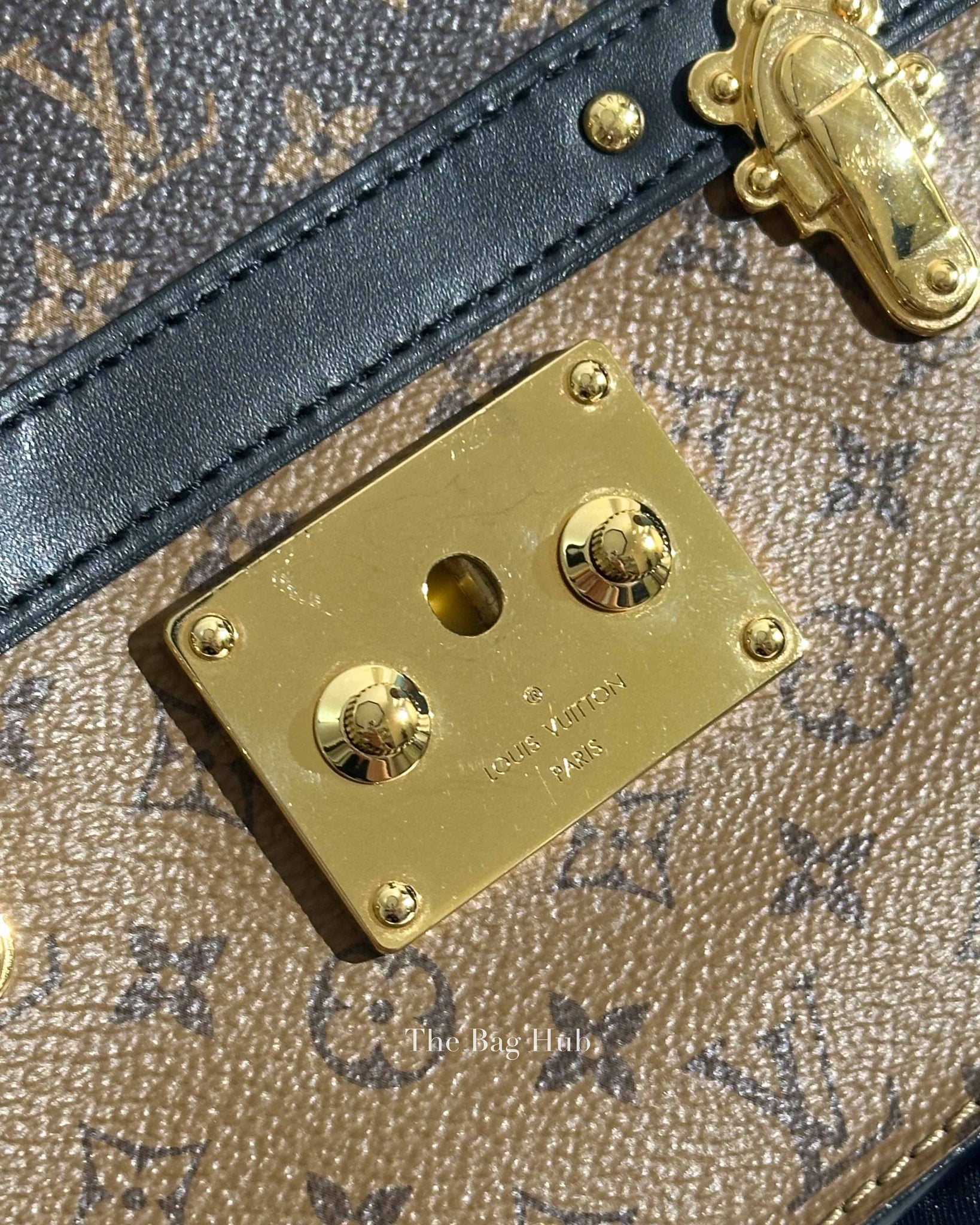 Louis Vuitton Reverse Monogram Trunk Clutch Bag