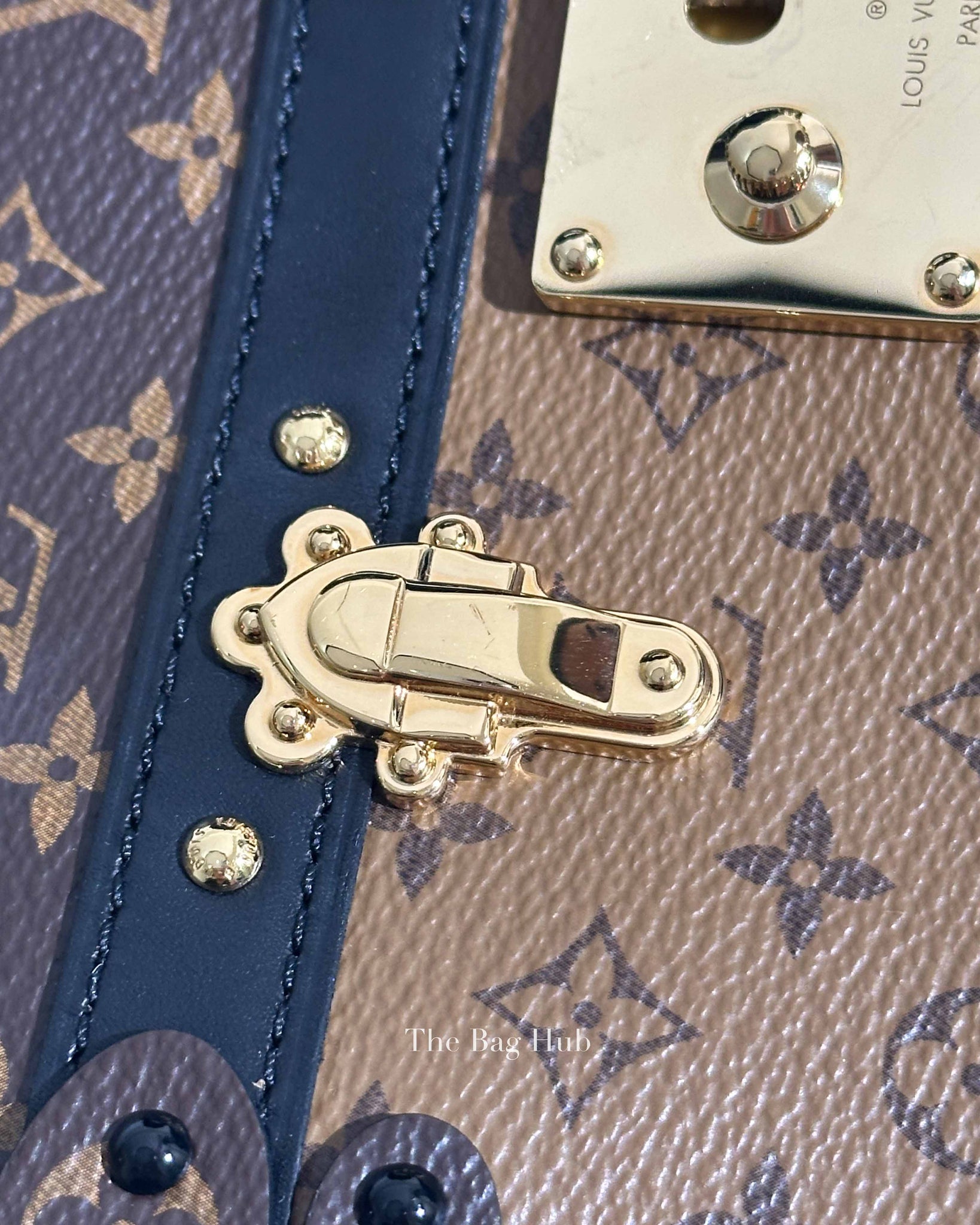 Louis Vuitton Reverse Monogram Trunk Clutch Bag