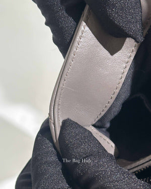 Saint Laurent Grey Calfskin Leather Quilted Monogram Toy Loulou Crossbody Bag