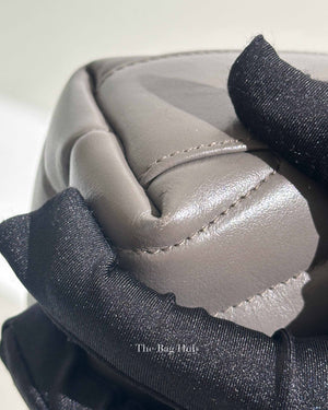 Saint Laurent Grey Calfskin Leather Quilted Monogram Toy Loulou Crossbody Bag