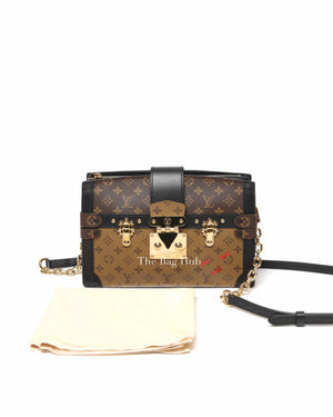 Louis Vuitton Reverse Monogram Trunk Clutch Bag