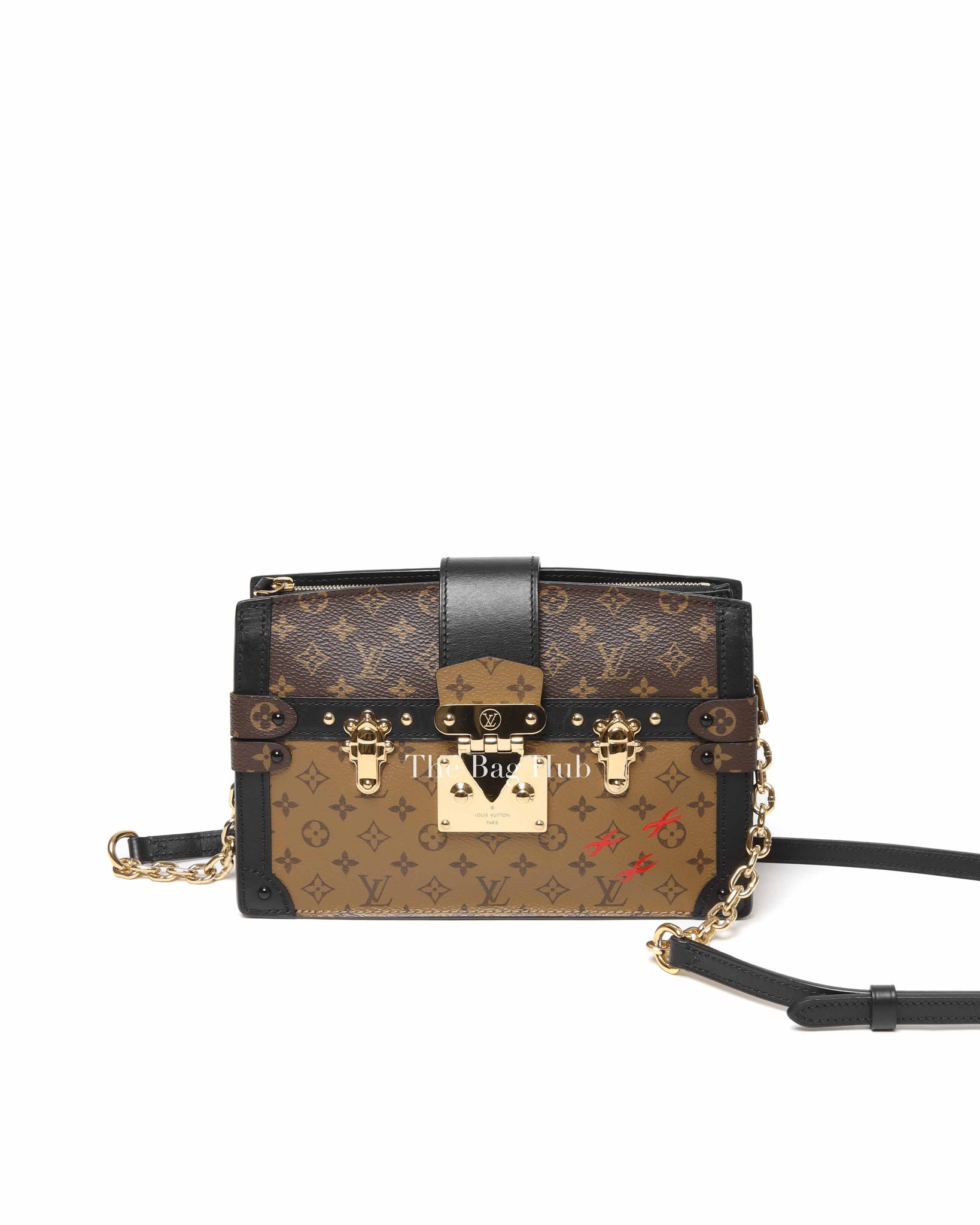 Louis Vuitton Reverse Monogram Trunk Clutch Bag