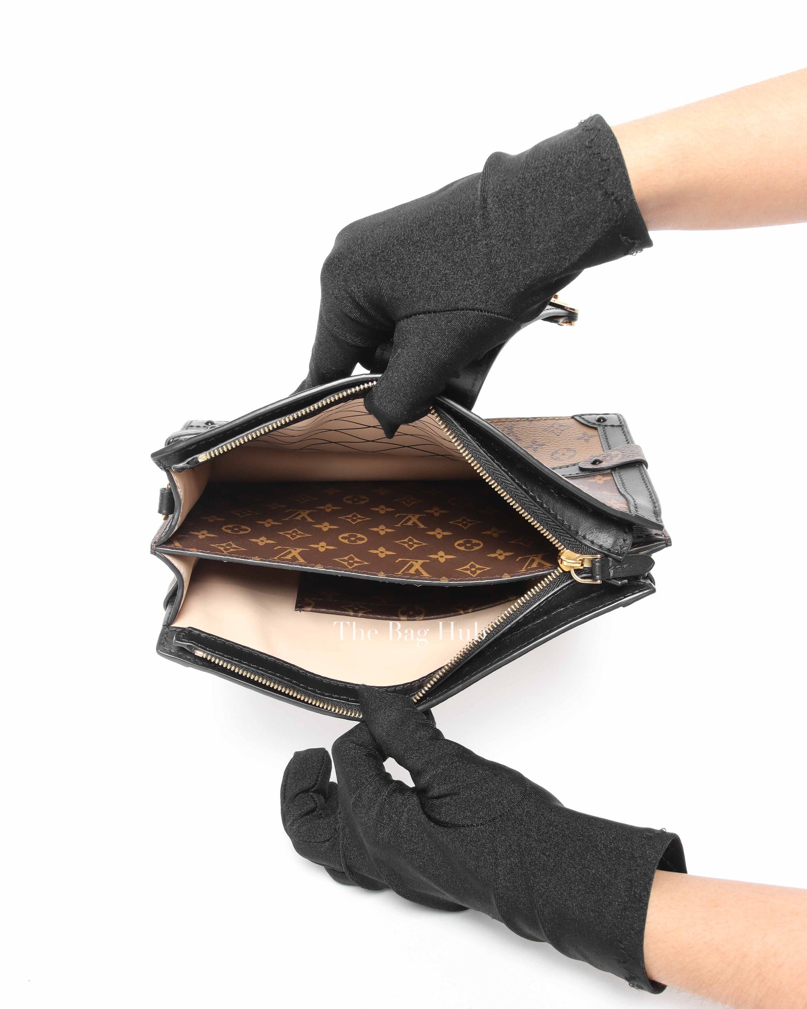 Louis Vuitton Reverse Monogram Trunk Clutch Bag