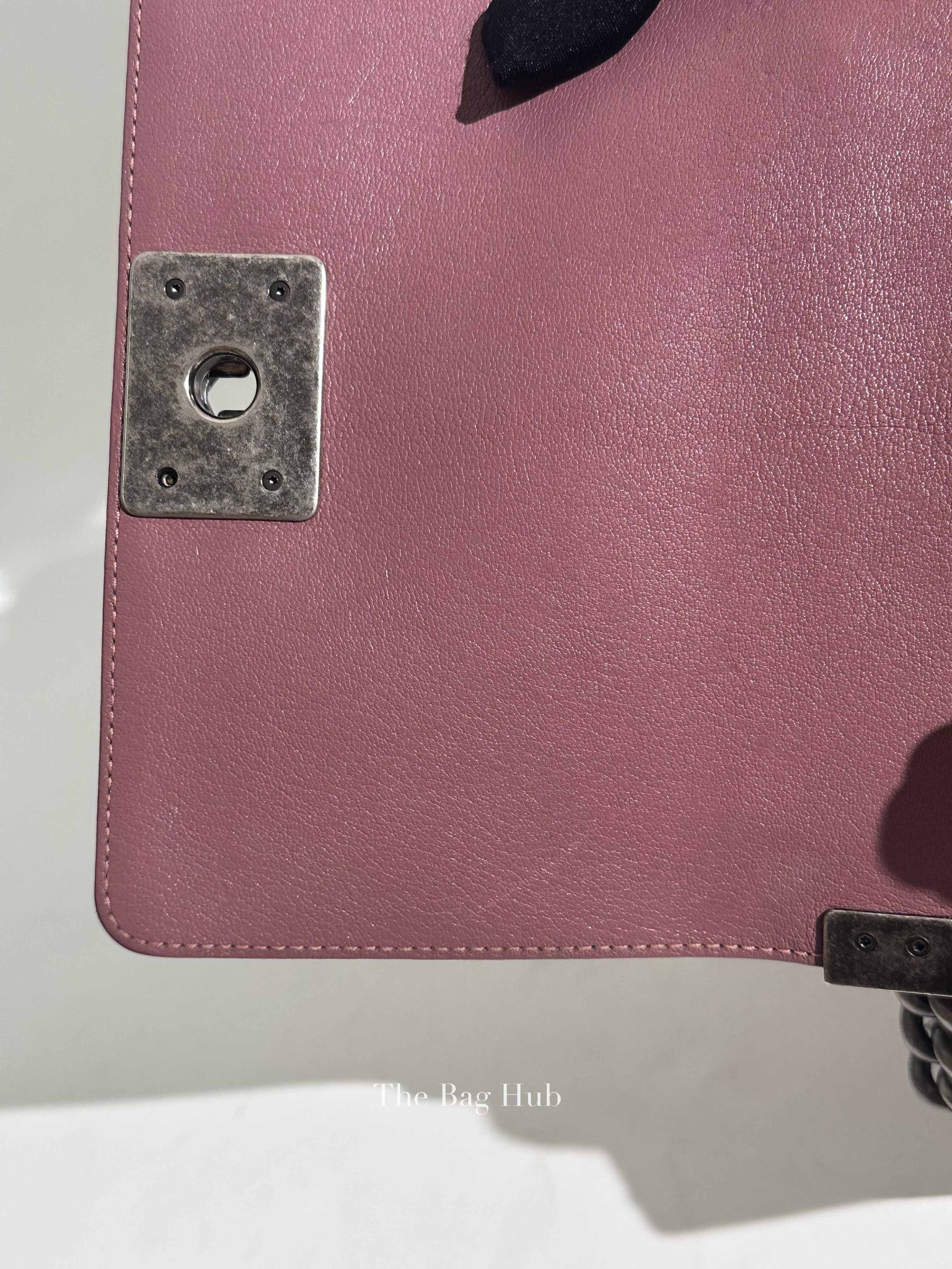 Chanel Purple/Brown Quilted Patent and Leather Small Boy Flap Bag