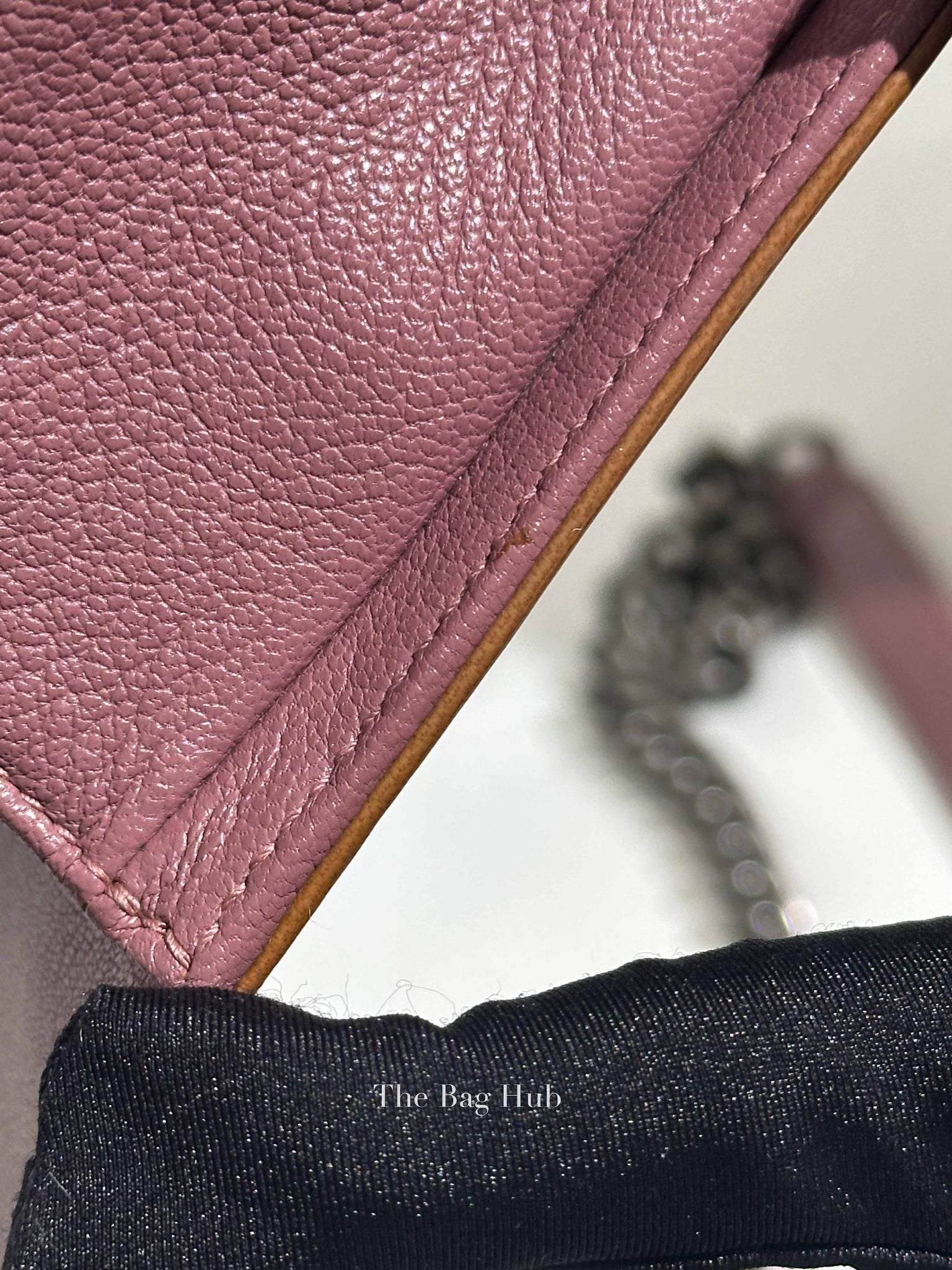 Chanel Purple/Brown Quilted Patent and Leather Small Boy Flap Bag