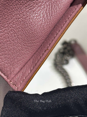 Chanel Purple/Brown Quilted Patent and Leather Small Boy Flap Bag