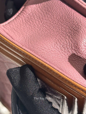Chanel Purple/Brown Quilted Patent and Leather Small Boy Flap Bag
