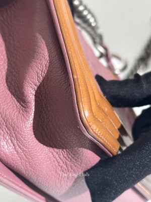 Chanel Purple/Brown Quilted Patent and Leather Small Boy Flap Bag