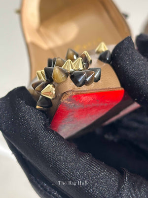 Christian Louboutin Beige Leather Degraspike Pumps Size 37