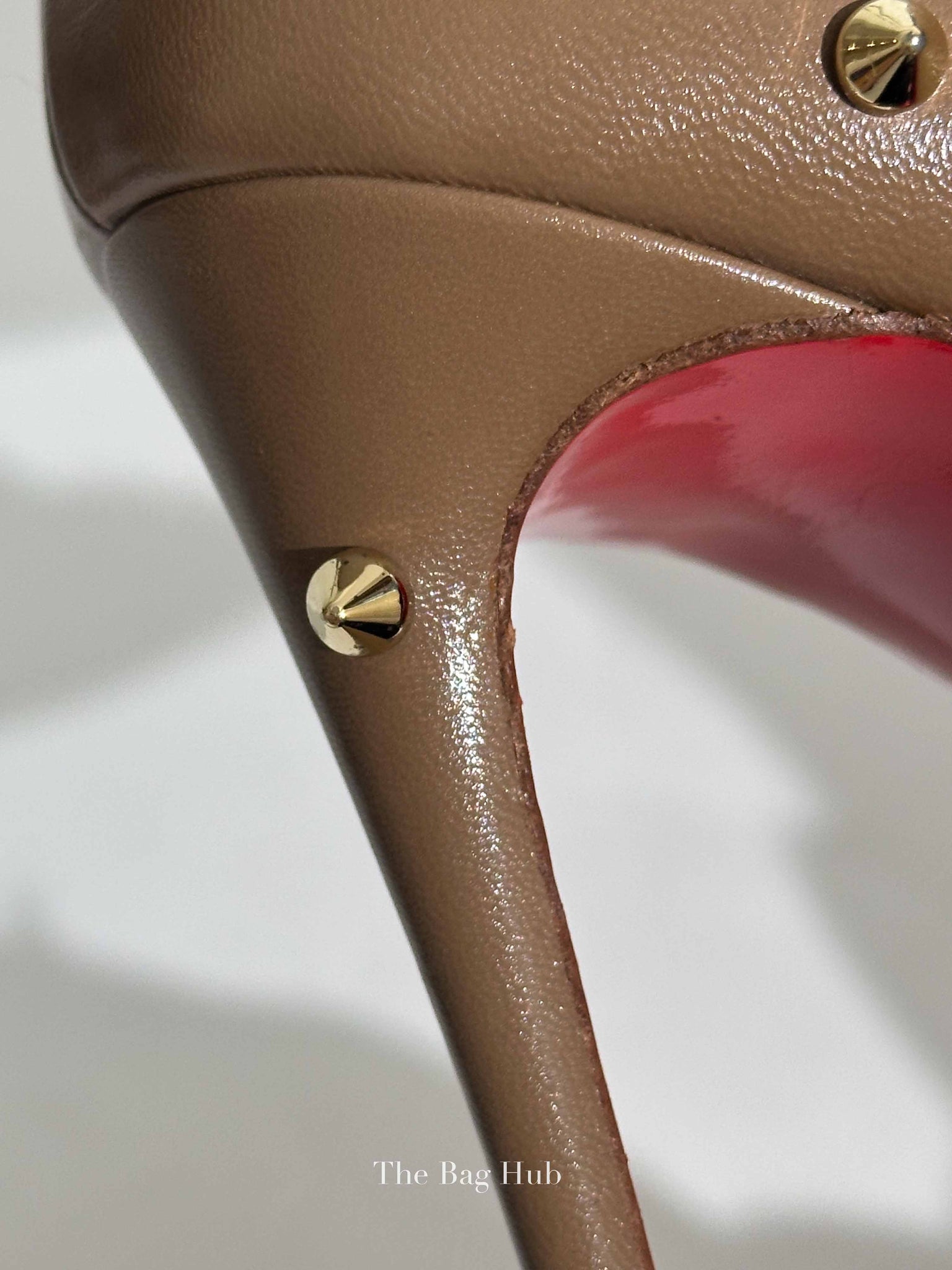 Christian Louboutin Beige Leather Degraspike Pumps Size 37