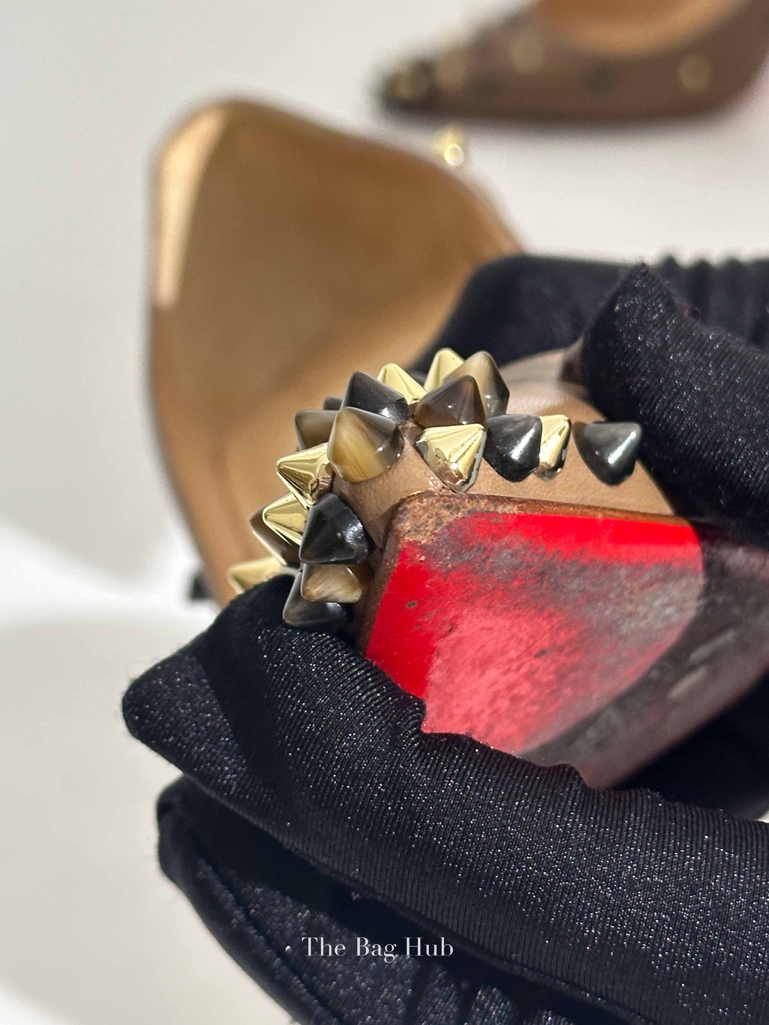 Christian Louboutin Beige Leather Degraspike Pumps Size 37