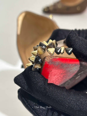 Christian Louboutin Beige Leather Degraspike Pumps Size 37
