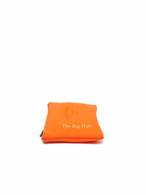 Hermes Orange Neoprene Small Case Orange