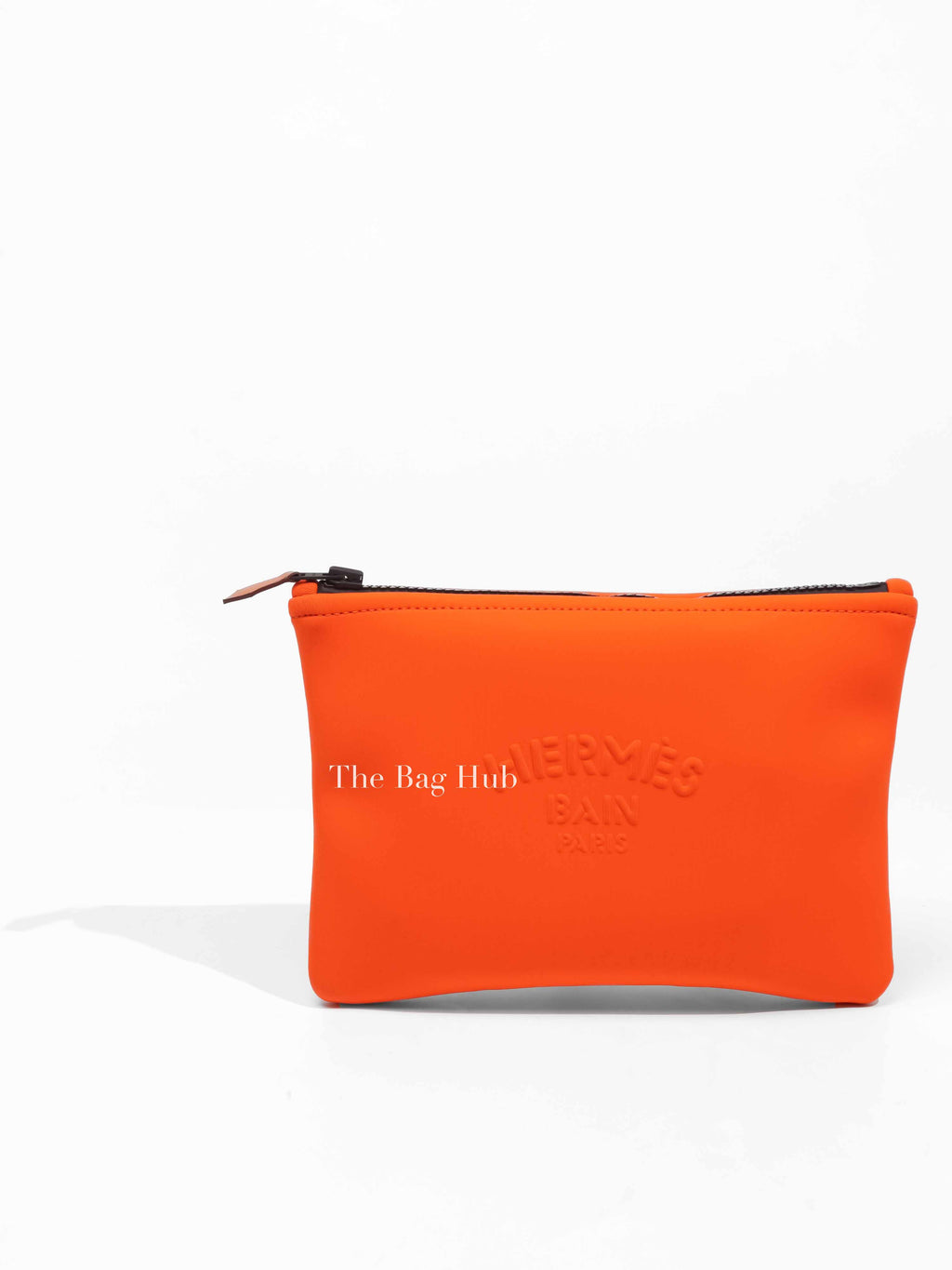 Hermes Orange Neoprene Small Case Orange