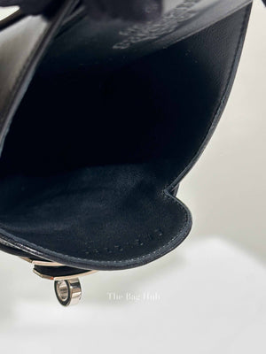 Hermes Black Leather Oz Mules Size 37