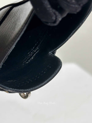 Hermes Black Leather Oz Mules Size 37