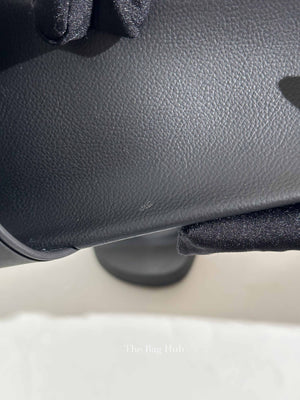 Balenciaga Black Rubber Men's Logo Pool Slides Size 40