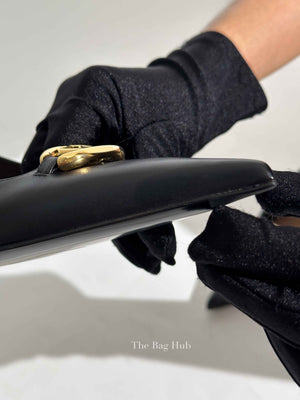 Valentino Black Calfskin Vlogo Slingback Pump Size 39